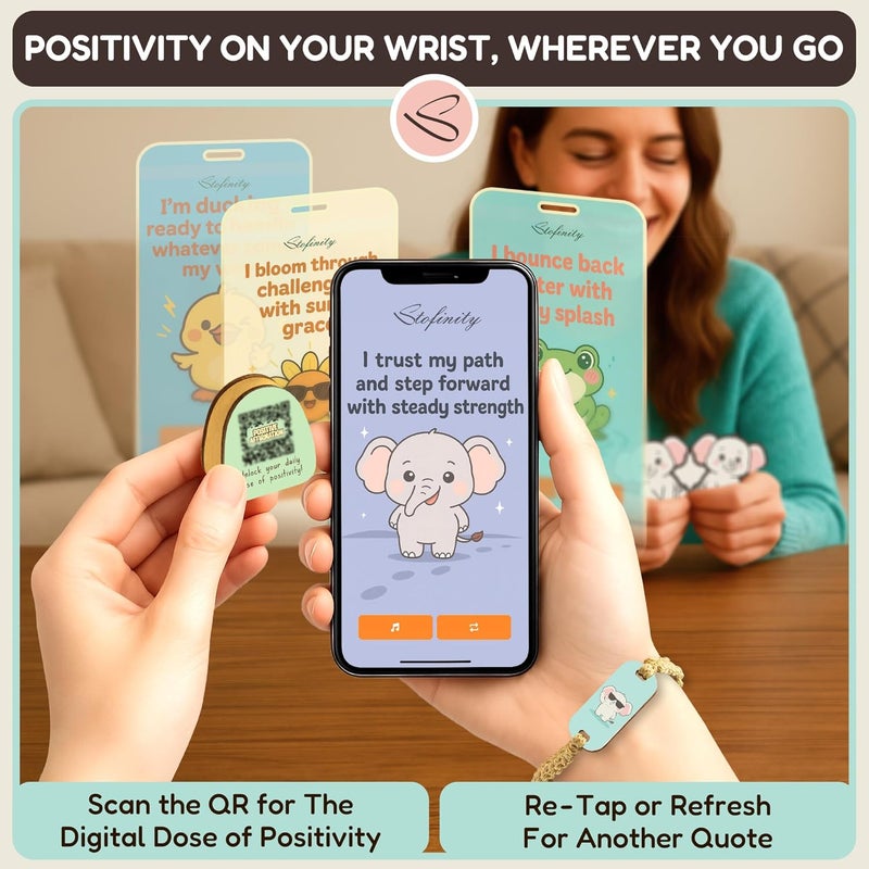 STOFINITY White Elephant Gifts For Women - Jar Of Daily Affirmation Cards For Teen Girls Trendy Stuff, Best Friend Birthday Gifts For Women Unique, Long Distance Friendship Gift For Christmas, Easter - Image 5